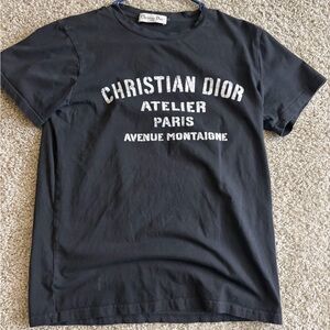Dior Kids Charcoal Graphic Tee